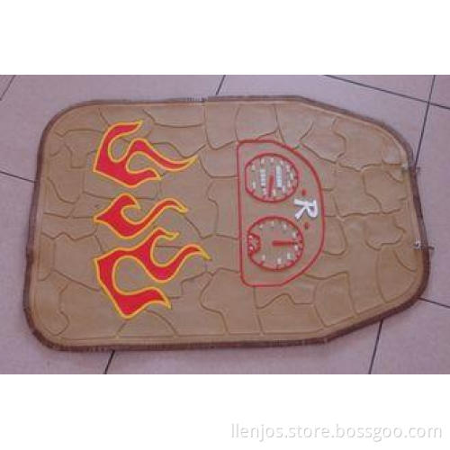 Logo Printed Non Slip Rubber Car Mats , Personalized Car Fl
